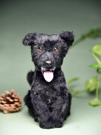 Custom Pet Replica Dog Plush,Photo of pet into custom stuffed animal,Handmade Pipe Cleaner Dollhouse Dog,Personalized Pet Plush Pet Memorial