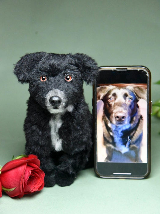 Custom Pet Dog Plush, Handmade Personalized Dog Stuffed Animal, Pet Replica from Photo, Unique Pet Memorial Gift-9