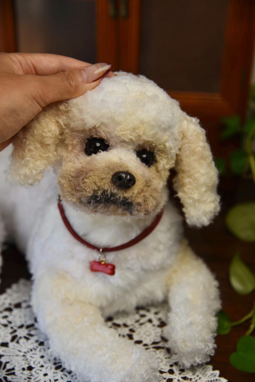 Réplica de perro de peluche personalizada, foto de mascota convertida en peluche personalizado, perro de casa de muñecas hecho a mano con limpiapipas, peluche personalizado para mascota conmemorativo - 28