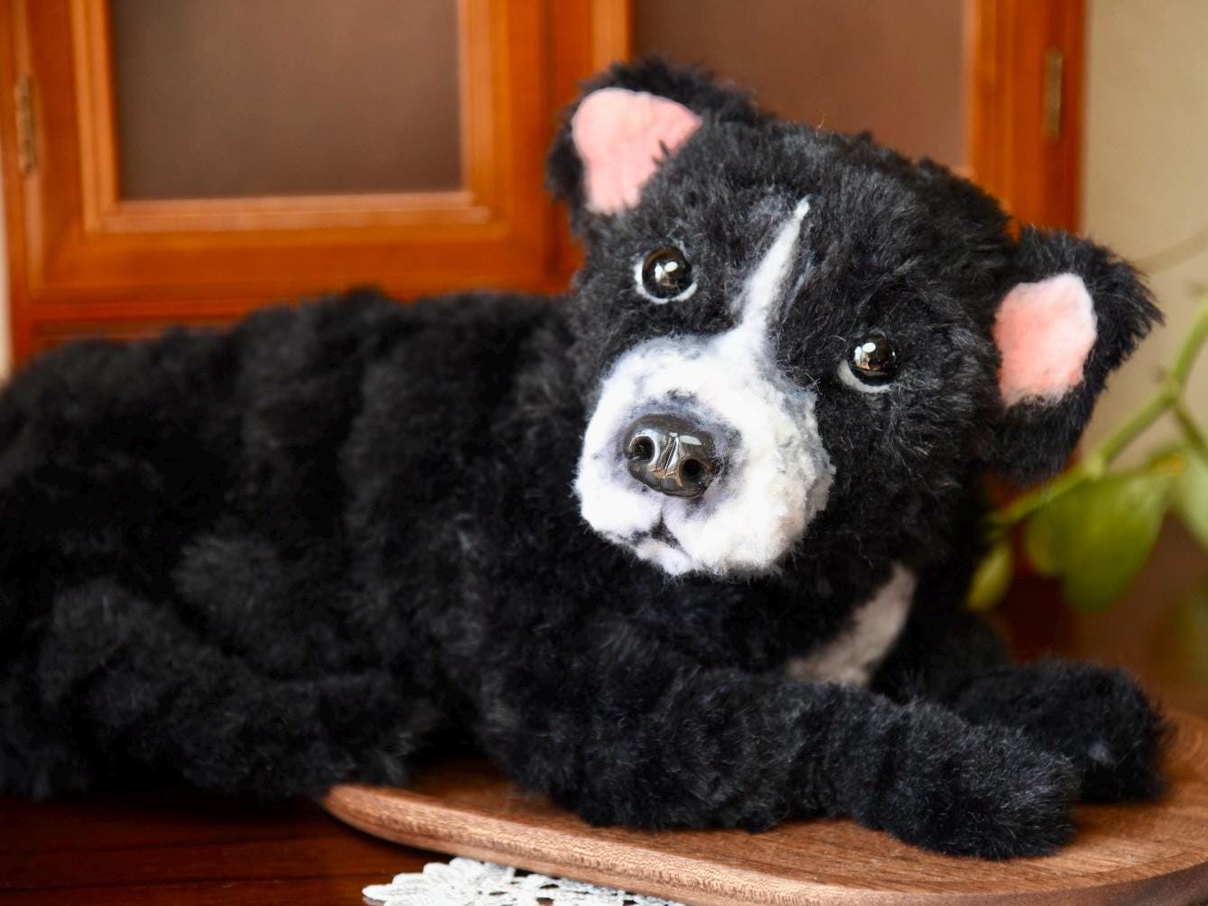 Réplica de perro de peluche personalizada, foto de mascota convertida en peluche personalizado, perro de casa de muñecas hecho a mano con limpiapipas, peluche personalizado para mascota conmemorativo - 27