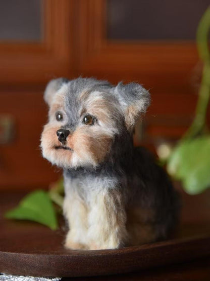 Custom Pet Replica Dog Plush,Photo of pet into custom stuffed animal,Handmade Pipe Cleaner Dollhouse Dog,Personalized Pet Plush Pet Memorial
