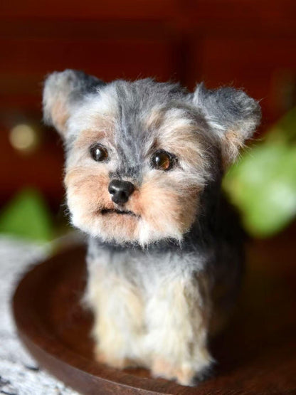 Custom Pet Replica Dog Plush,Photo of pet into custom stuffed animal,Handmade Pipe Cleaner Dollhouse Dog,Personalized Pet Plush Pet Memorial
