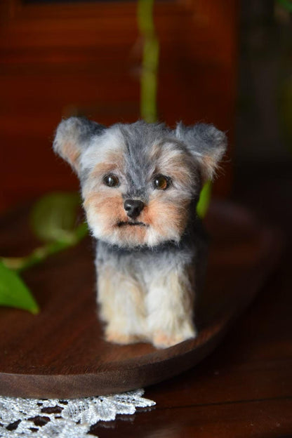 Custom Pet Replica Dog Plush,Photo of pet into custom stuffed animal,Handmade Pipe Cleaner Dollhouse Dog,Personalized Pet Plush Pet Memorial