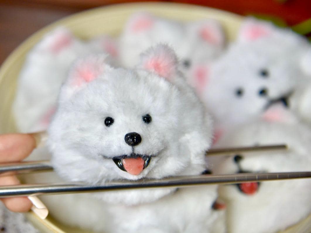 Peluche de Pomerania en miniatura, juguete de apoyo emocional, miniatura de perro, juguetes para casa de muñecas Blythe OB11/Barbie/BJD, llavero de perro, mascota realista de peluche - 2