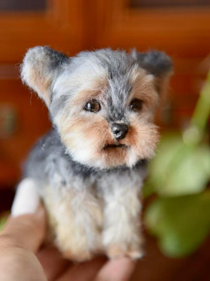 Custom Pet Replica Dog Plush,Photo of pet into custom stuffed animal,Handmade Pipe Cleaner Dollhouse Dog,Personalized Pet Plush Pet Memorial
