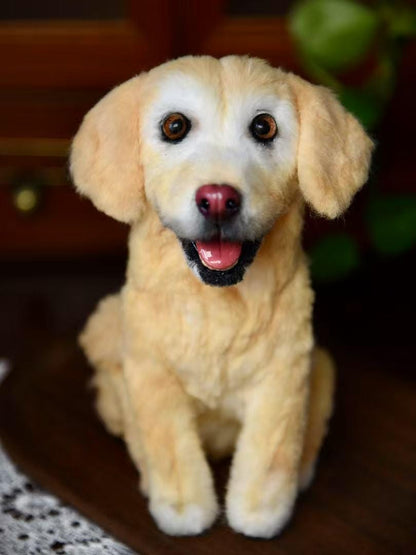 Custom Pet Replica, Labrador, Photo of pet into custom stuffed animal, Handmade Pipe Cleaner Dog, Personalized Pet Plush, pet Memorial