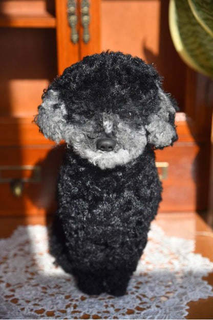 Réplica de perro de peluche personalizada, foto de mascota convertida en peluche personalizado, perro de casa de muñecas hecho a mano con limpiapipas, peluche personalizado para mascota conmemorativo - 1
