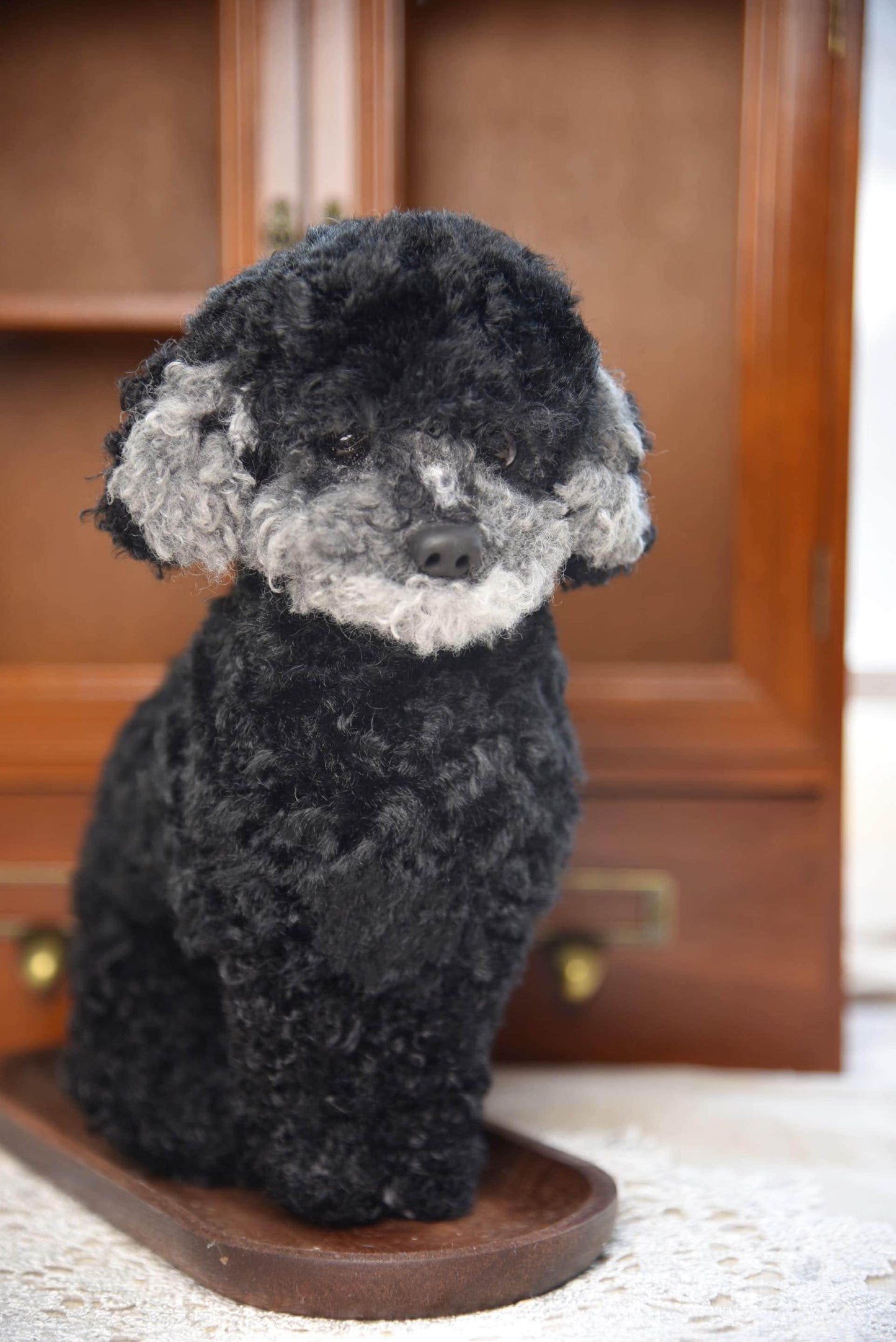 Réplica de perro de peluche personalizada, foto de mascota convertida en peluche personalizado, perro de casa de muñecas hecho a mano con limpiapipas, peluche personalizado para mascota conmemorativo - 1
