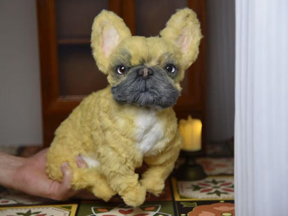 Réplica de perro de peluche personalizada, foto de mascota convertida en peluche personalizado, perro de casa de muñecas hecho a mano con limpiapipas, peluche personalizado para mascota conmemorativo - 12