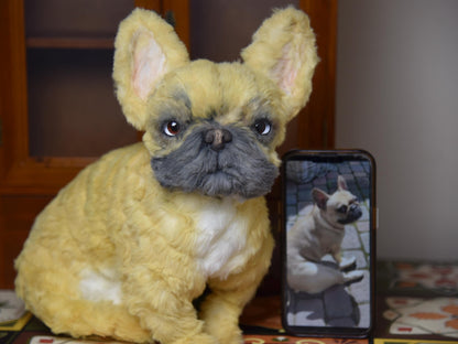 Réplica de perro de peluche personalizada, foto de mascota convertida en peluche personalizado, perro de casa de muñecas hecho a mano con limpiapipas, peluche personalizado para mascota conmemorativo - 12